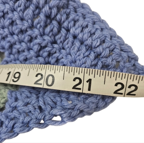 Handmade Granny Square Crochet Swim Cover Up Top Boho Resort Beachwear Colorful - Picture 15 of 17